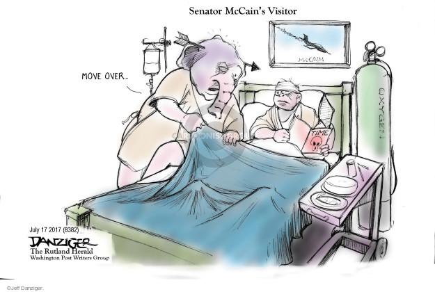 Senator McCains visitor.  Move over.