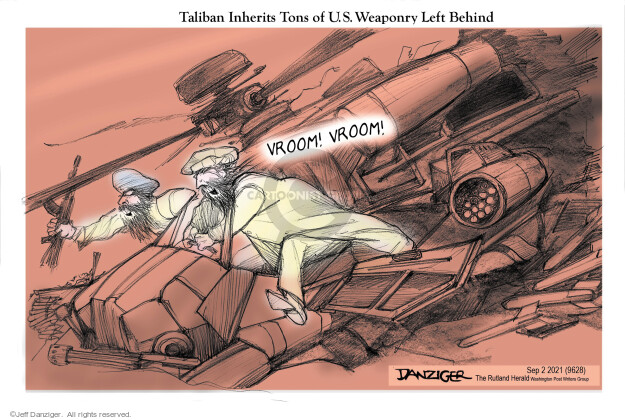 Taliban Inherits Tons of U.S. Weaponry Left Behind. Vroom! Vroom!
