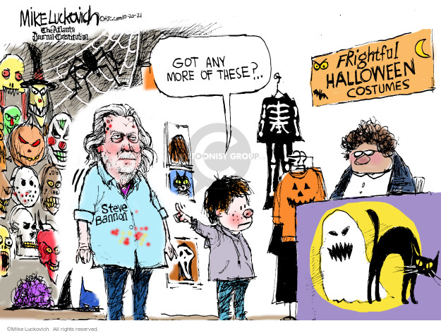 Got any more of these? Steve Bannon. Frightful Halloween Costumes.
